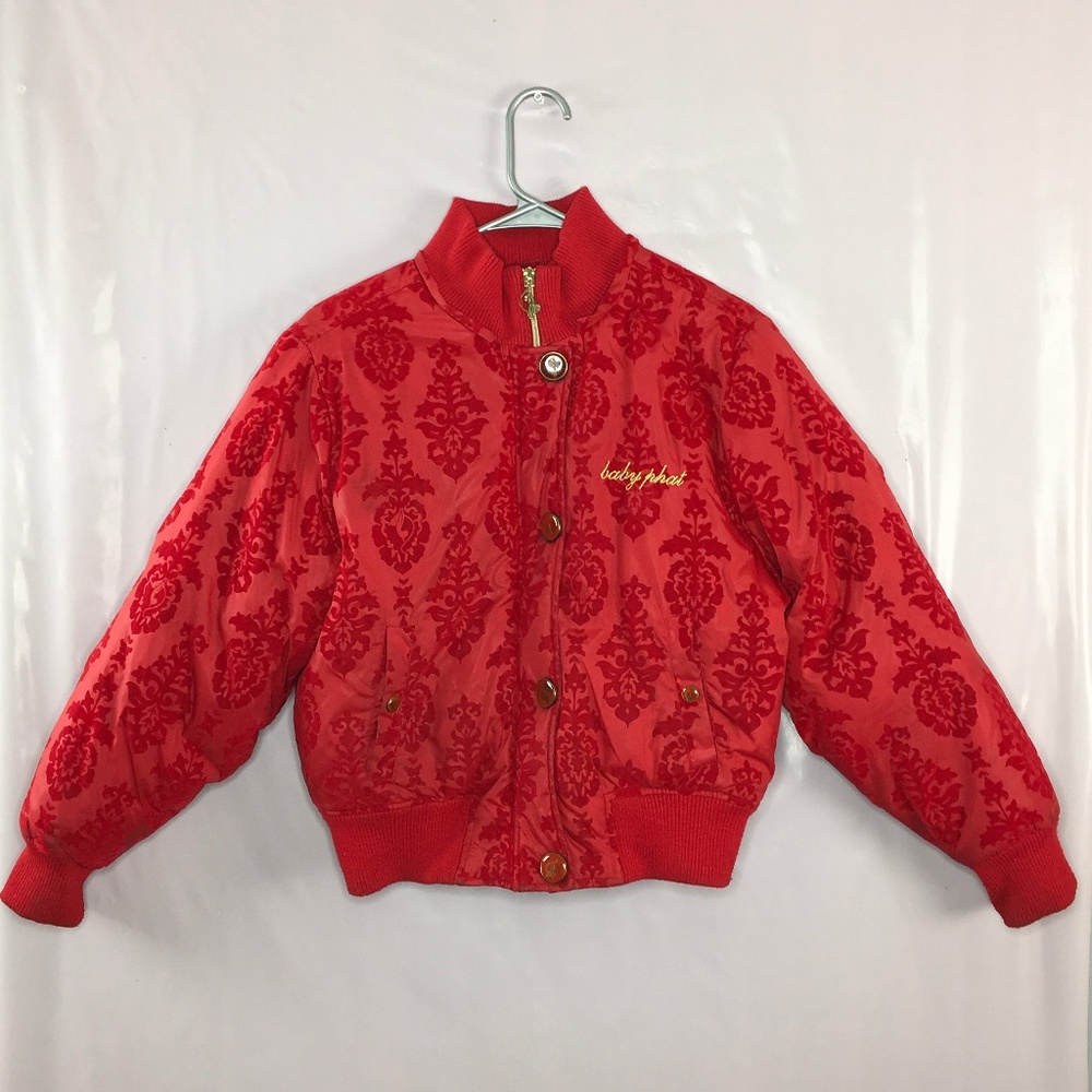 Red Paisley Baby Phat Puffer Jacket